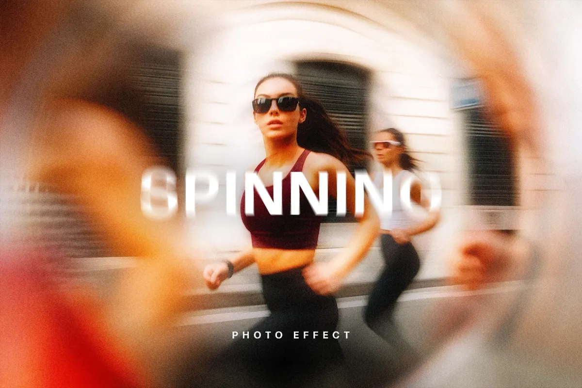 Spinning Blurred Photo Effect