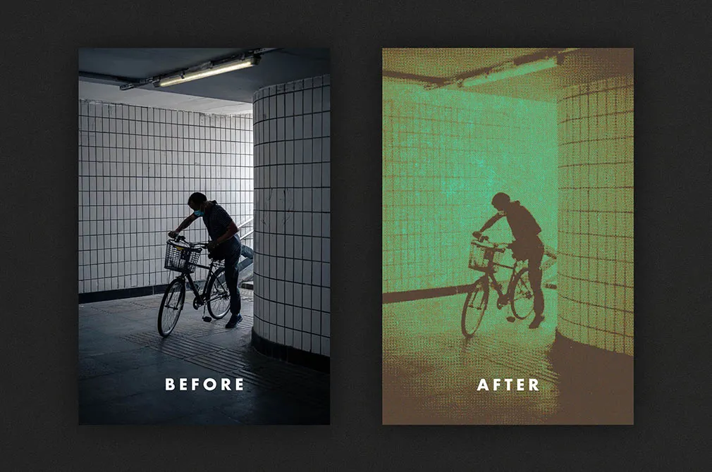 Newsprint Texture Effect for Posters