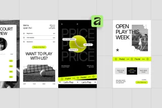 Padel Community Instagram Pack - Affinity Template