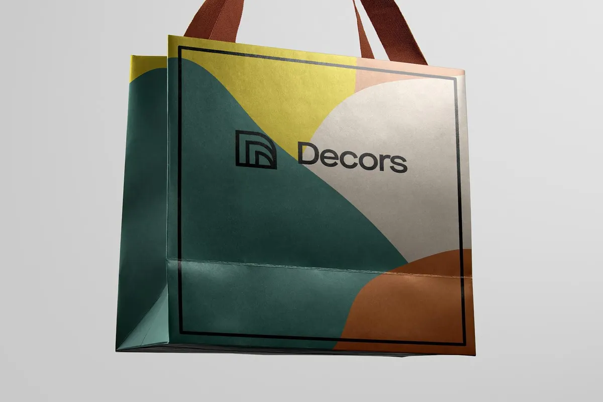 Minimalist Gift Bag Mockup