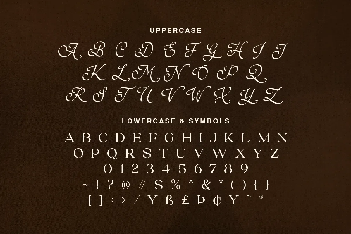 Brown Royal - Stylish Ligature Font