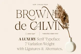 Browne de Calvin - Luxury Serif Display Font