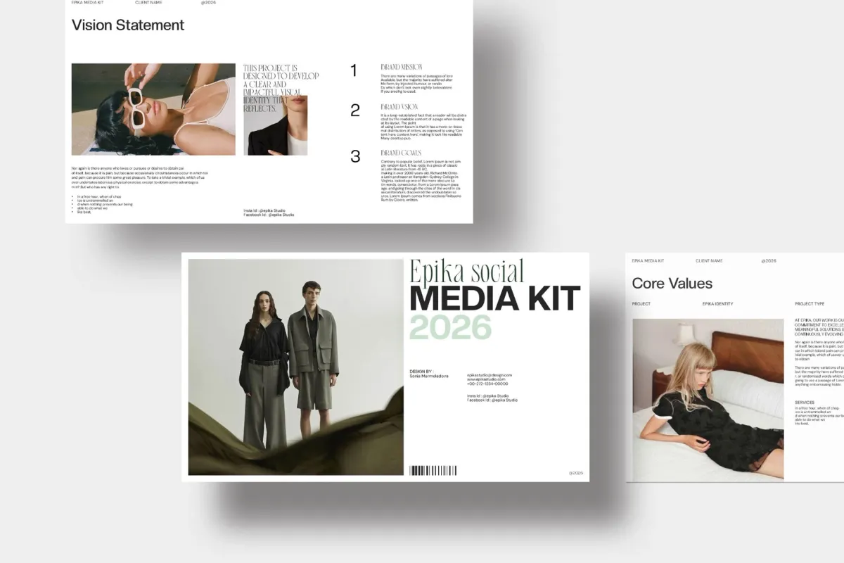 Epika Social Media Kit Presentation