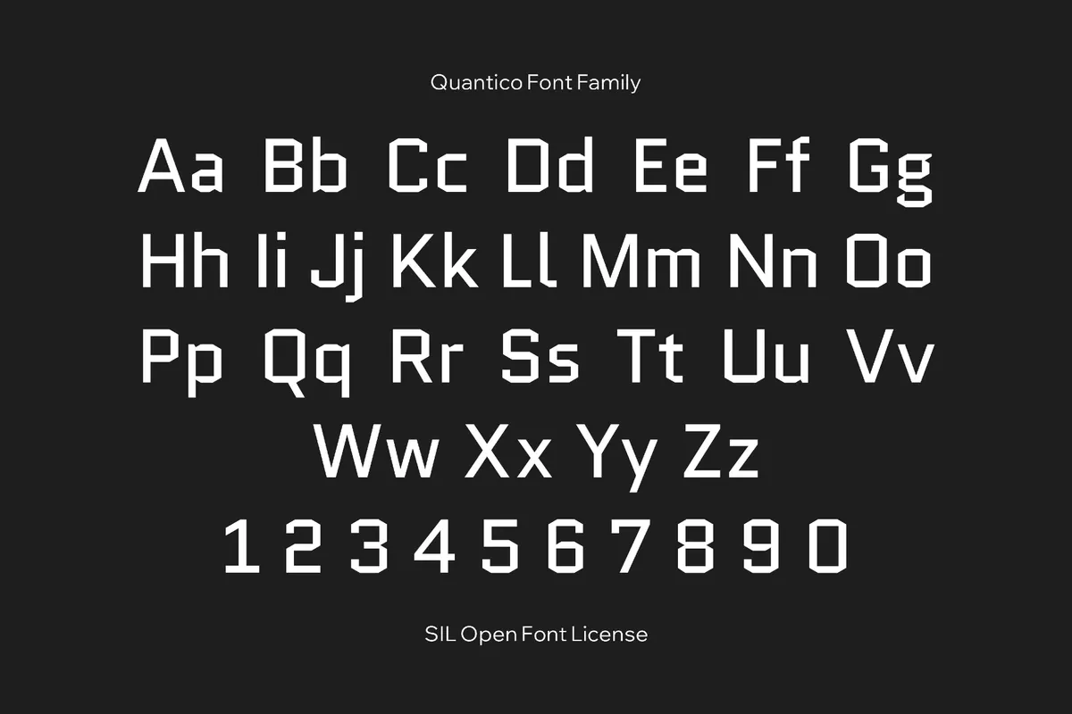 Quantico Font Family