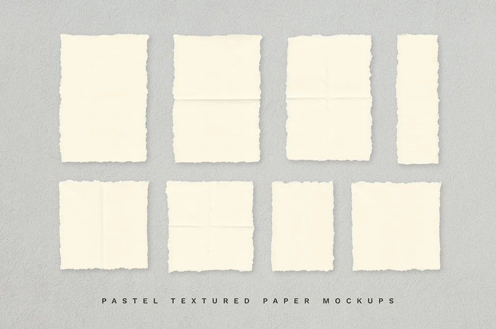 Deckle Edge Paper Mockup Set