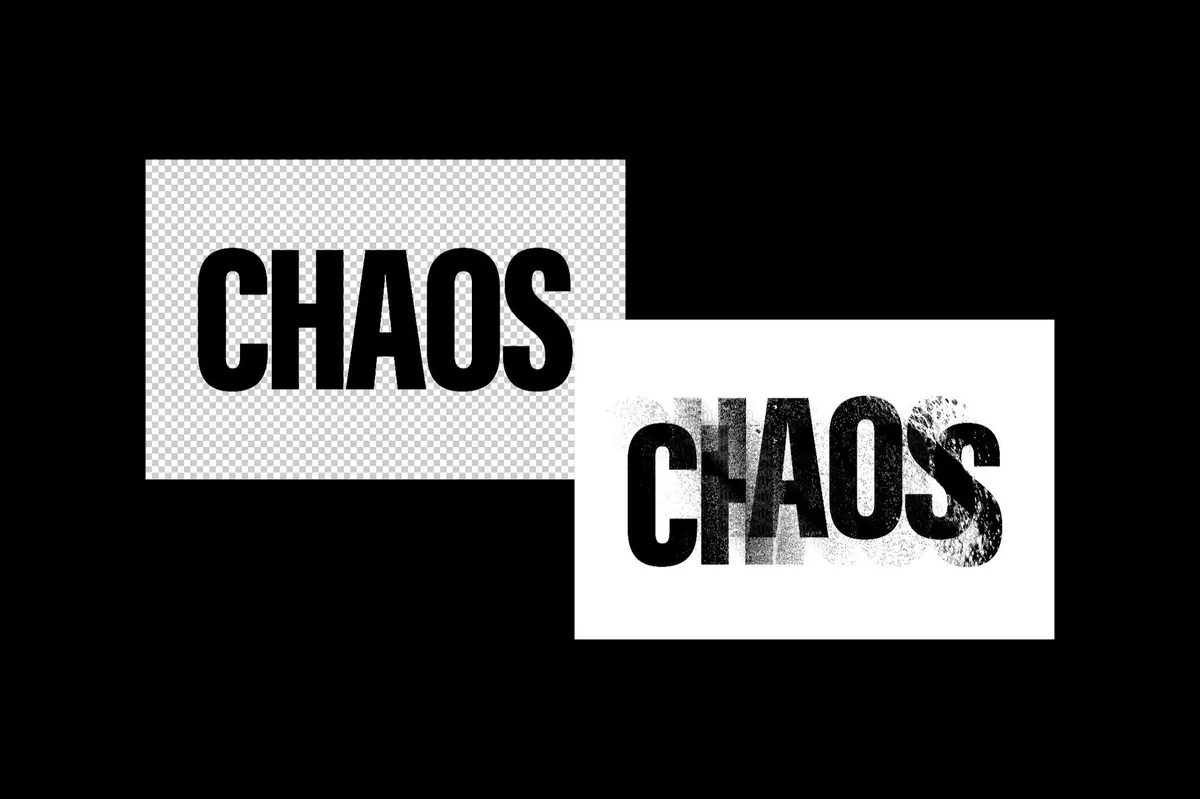 Smudged Ink Distort Text Effect