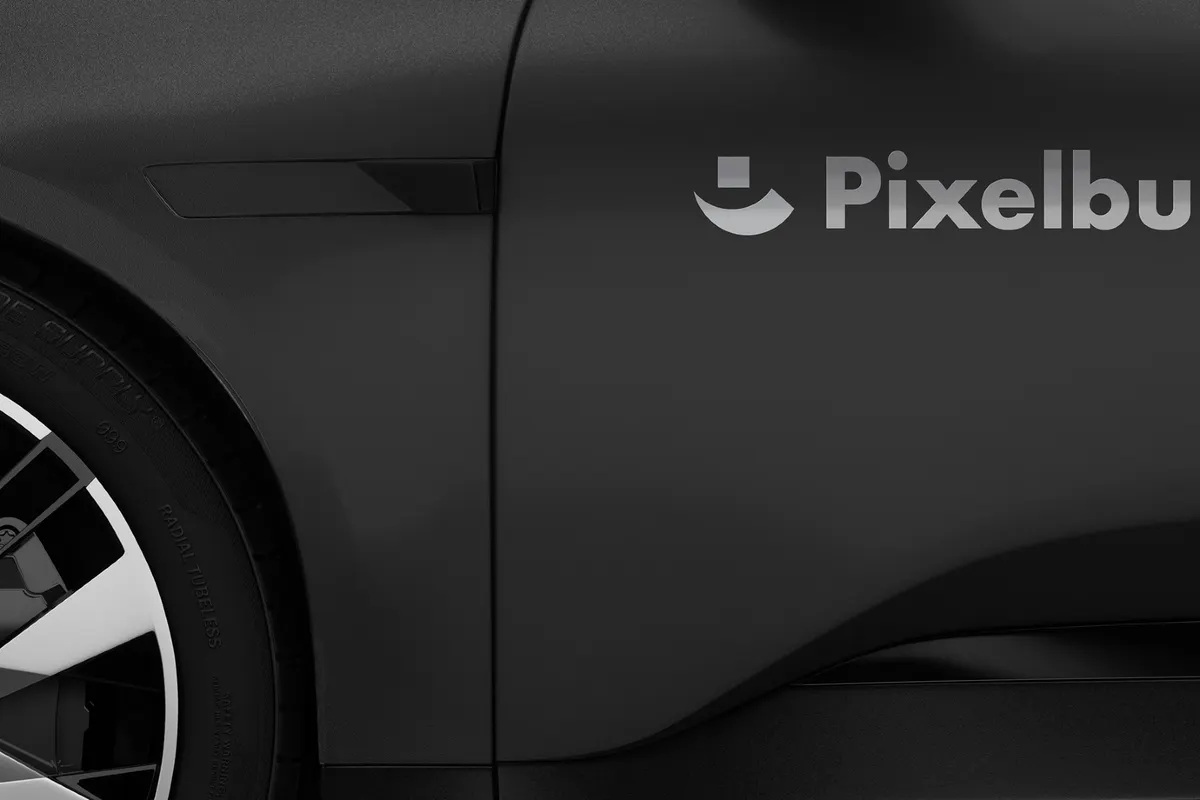 Car Door Sticker Mockup