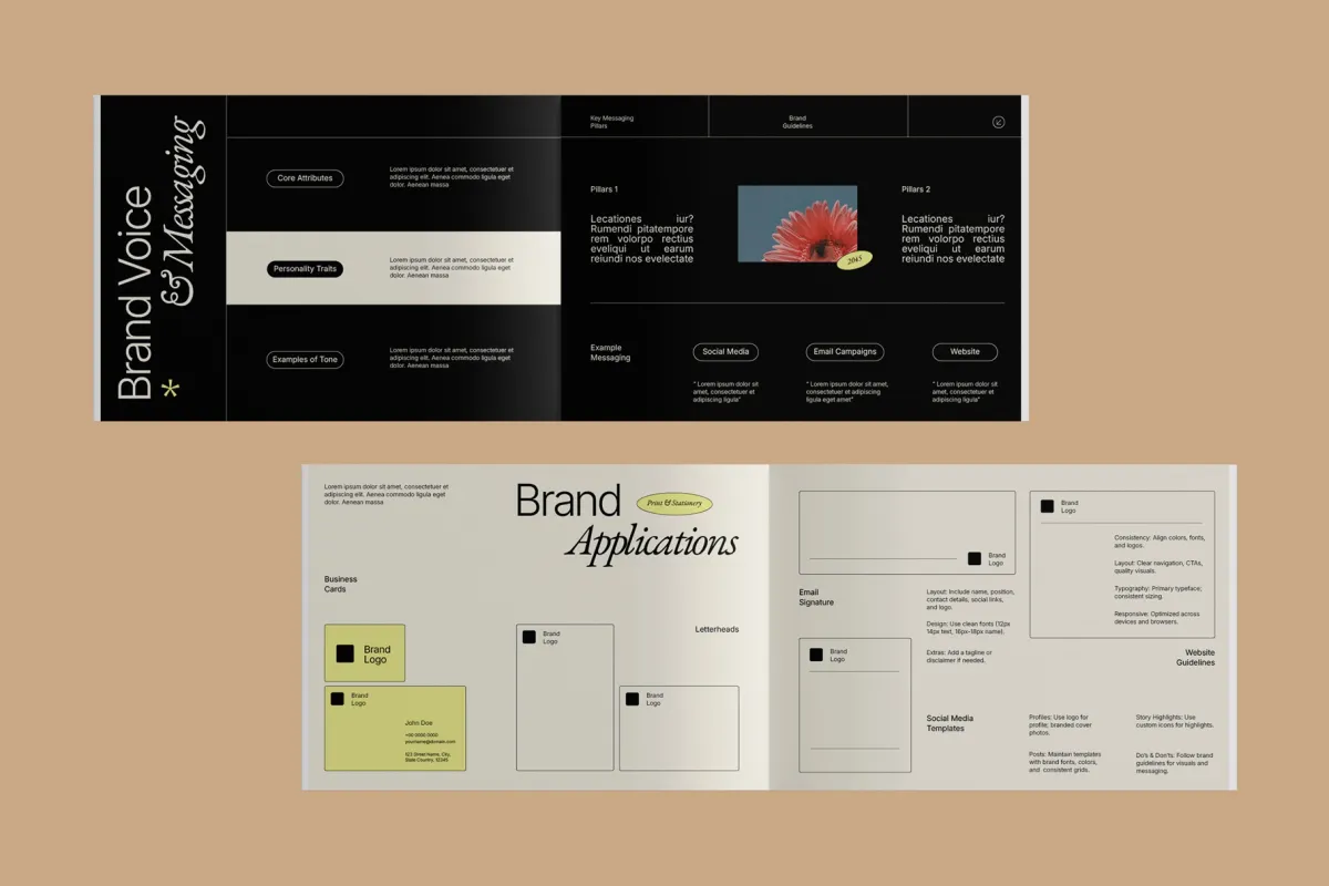 Brand Style Guidelines Template InDesign
