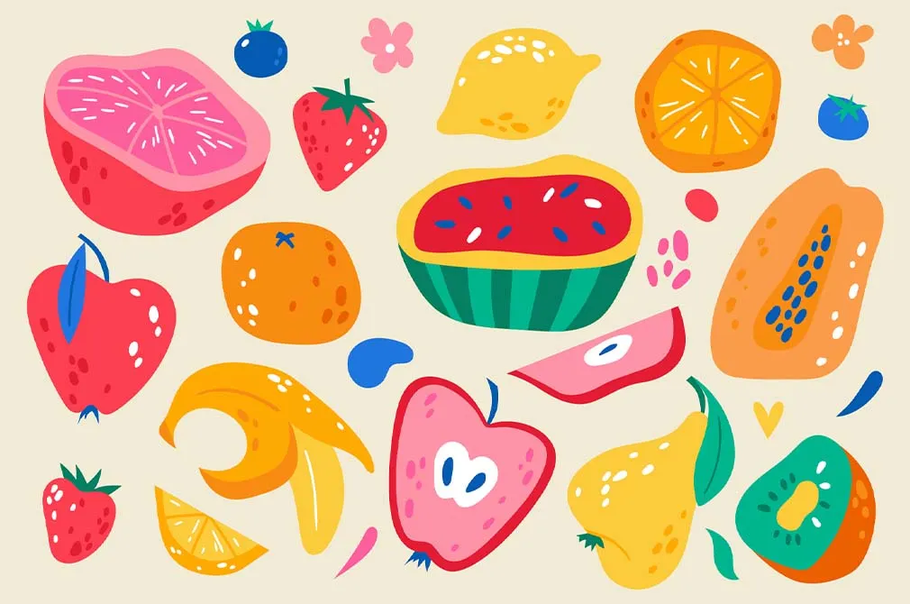 FRUITS | Clipart + Patterns