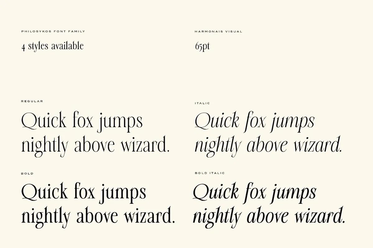 Philosykos — Fancy Classic Serif