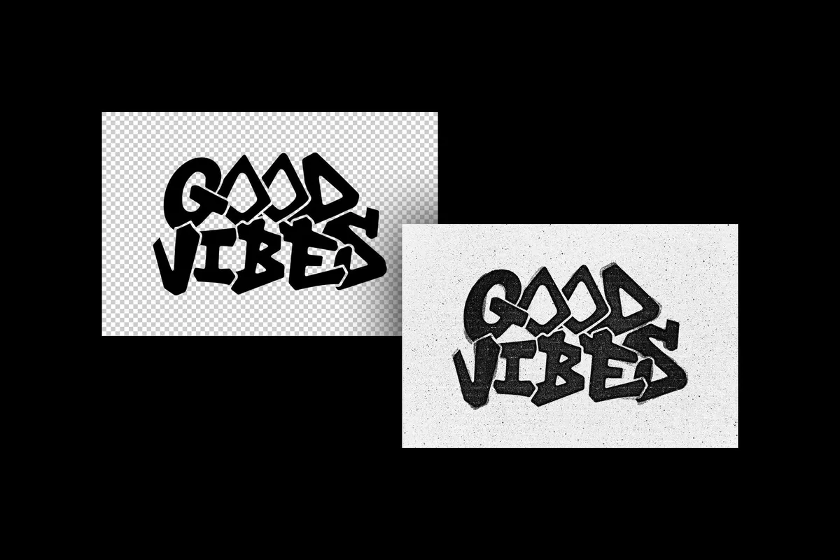Ink Stamp Text Effect