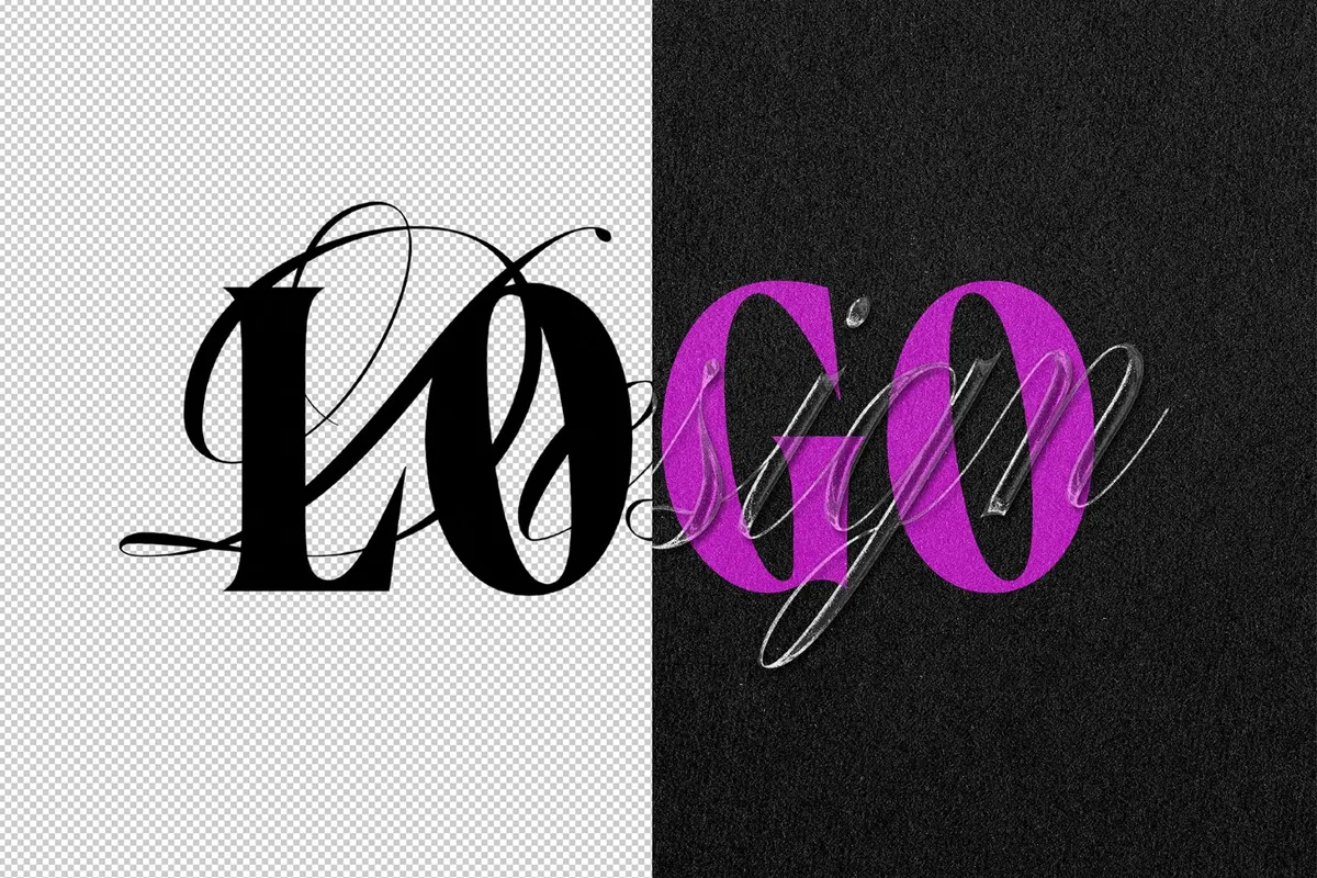 Elegant Glass Text Effect
