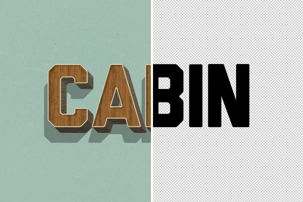 Retro Wood Text Styles