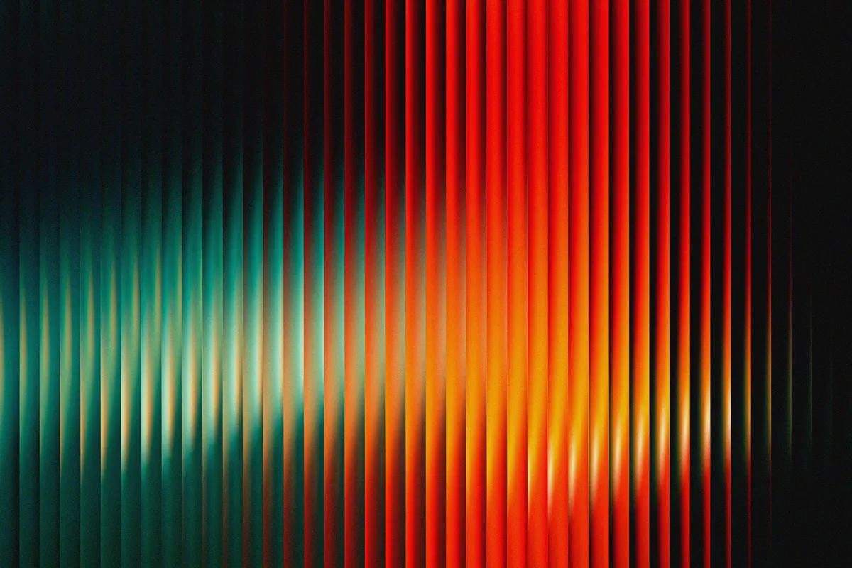 Gradient Fluted Glass Backgrounds