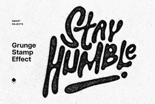Grunge Stamp Print Effect