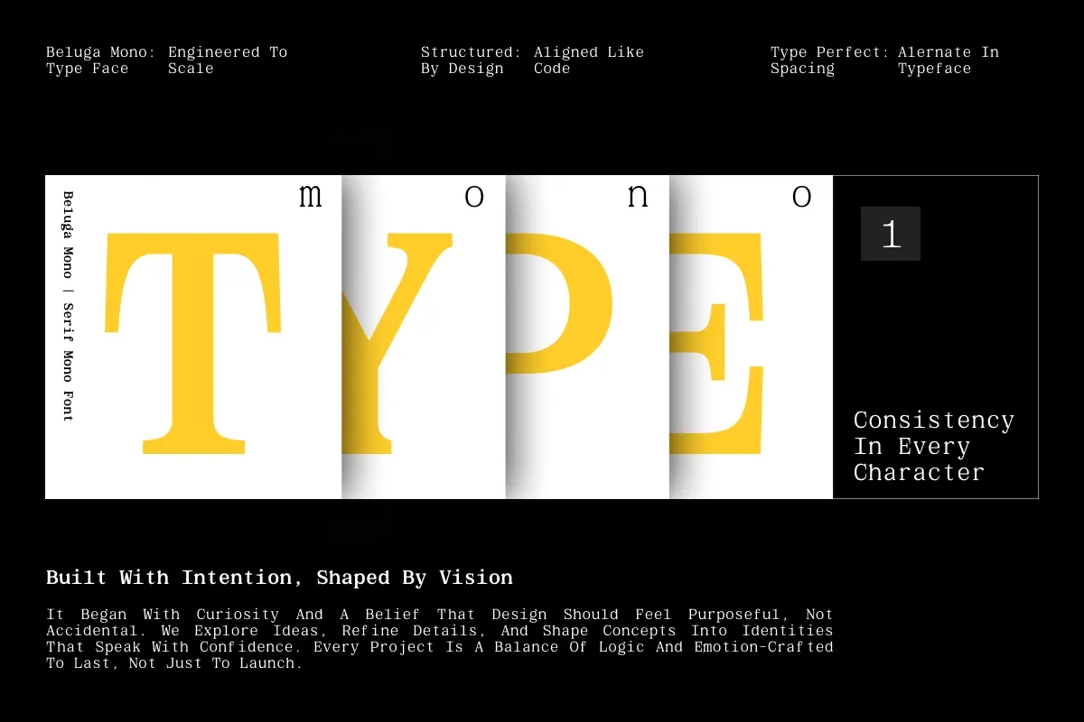 GC Beluga Mono - Elegant Modern Mono Serif Font