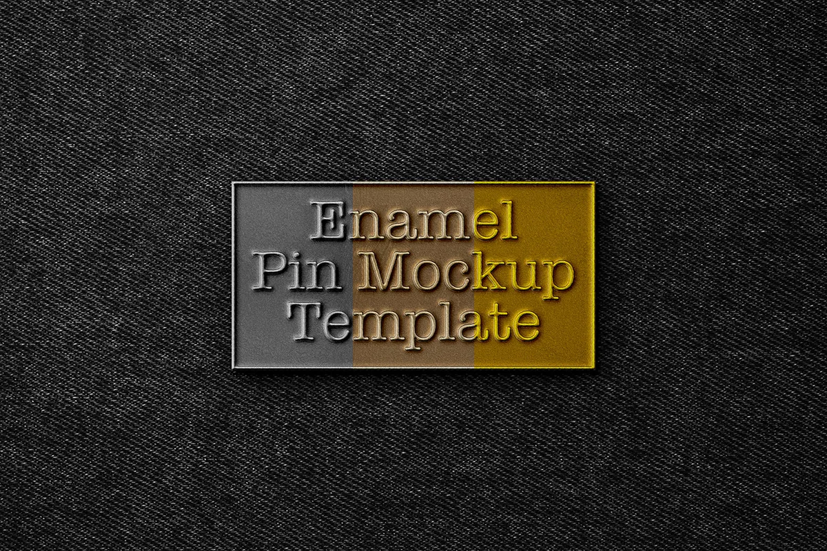 Enamel Pin Mockup