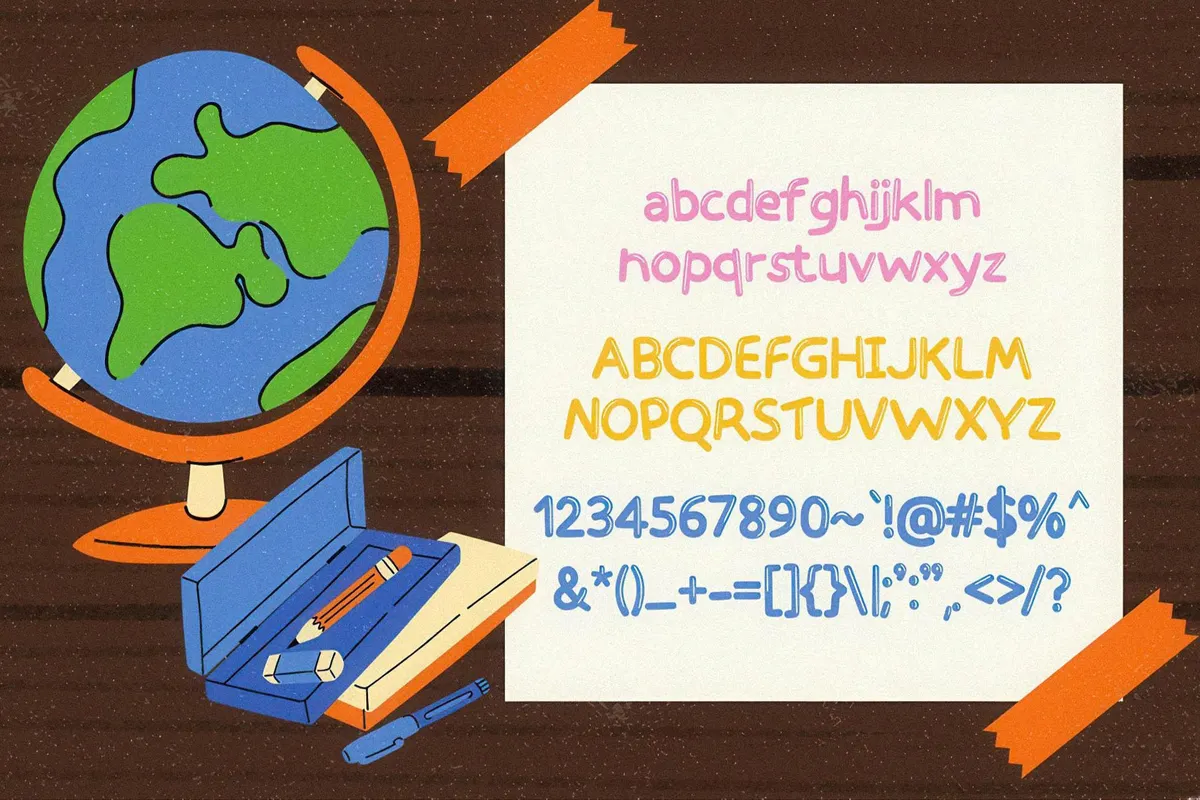 Airy Alphabet - Cute Quirky Font