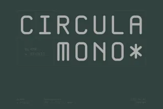 Circula Mono - Rounded Monospace Sans Font