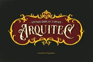 Arquitec — Vintage Display Font