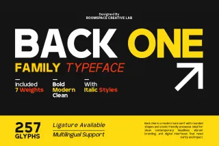 RCL BackOne – Bold Modern Sans Font