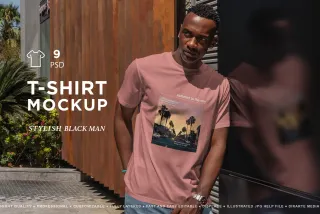 Outdoor T-Shirt Mockup Set