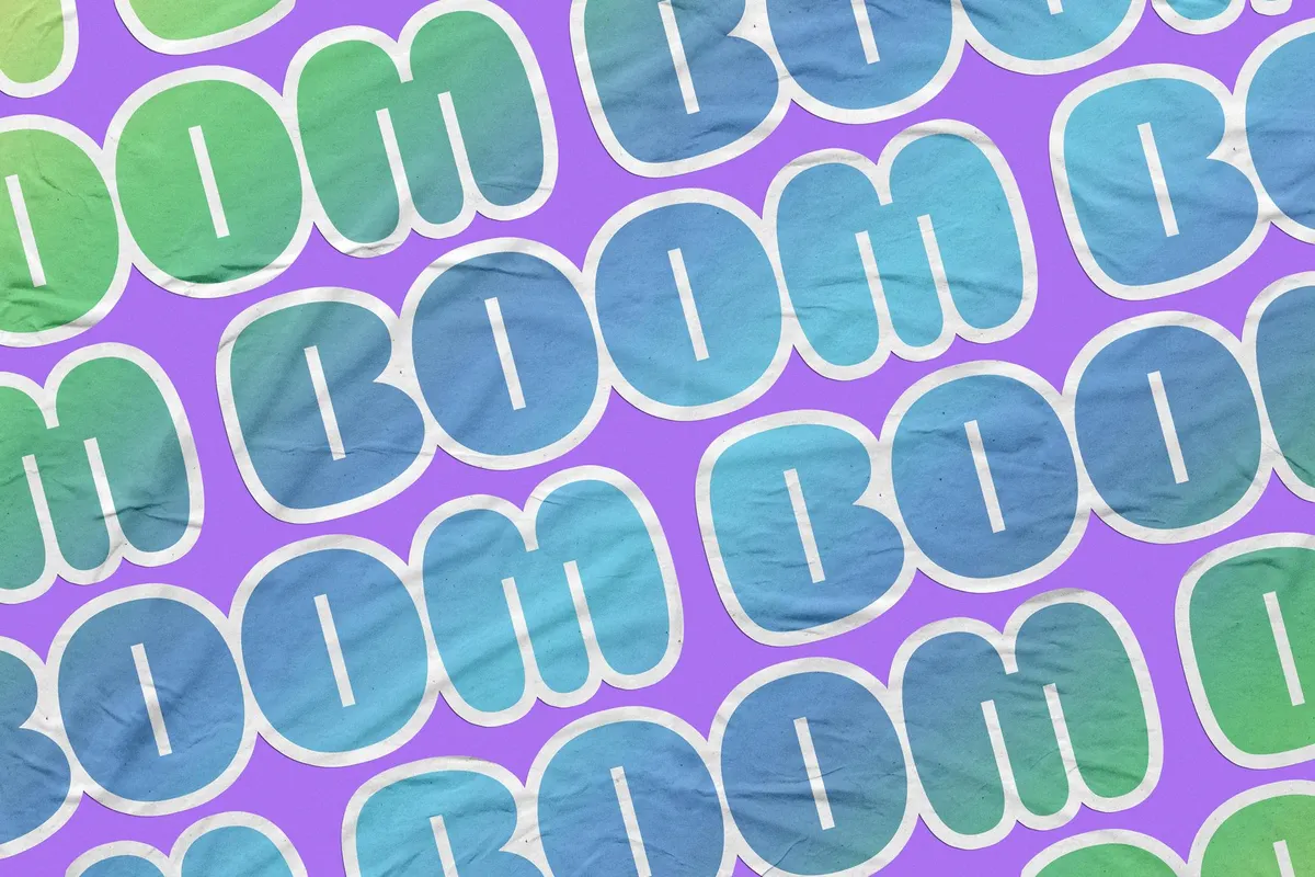 Matte Vinyl Sticker Mockup