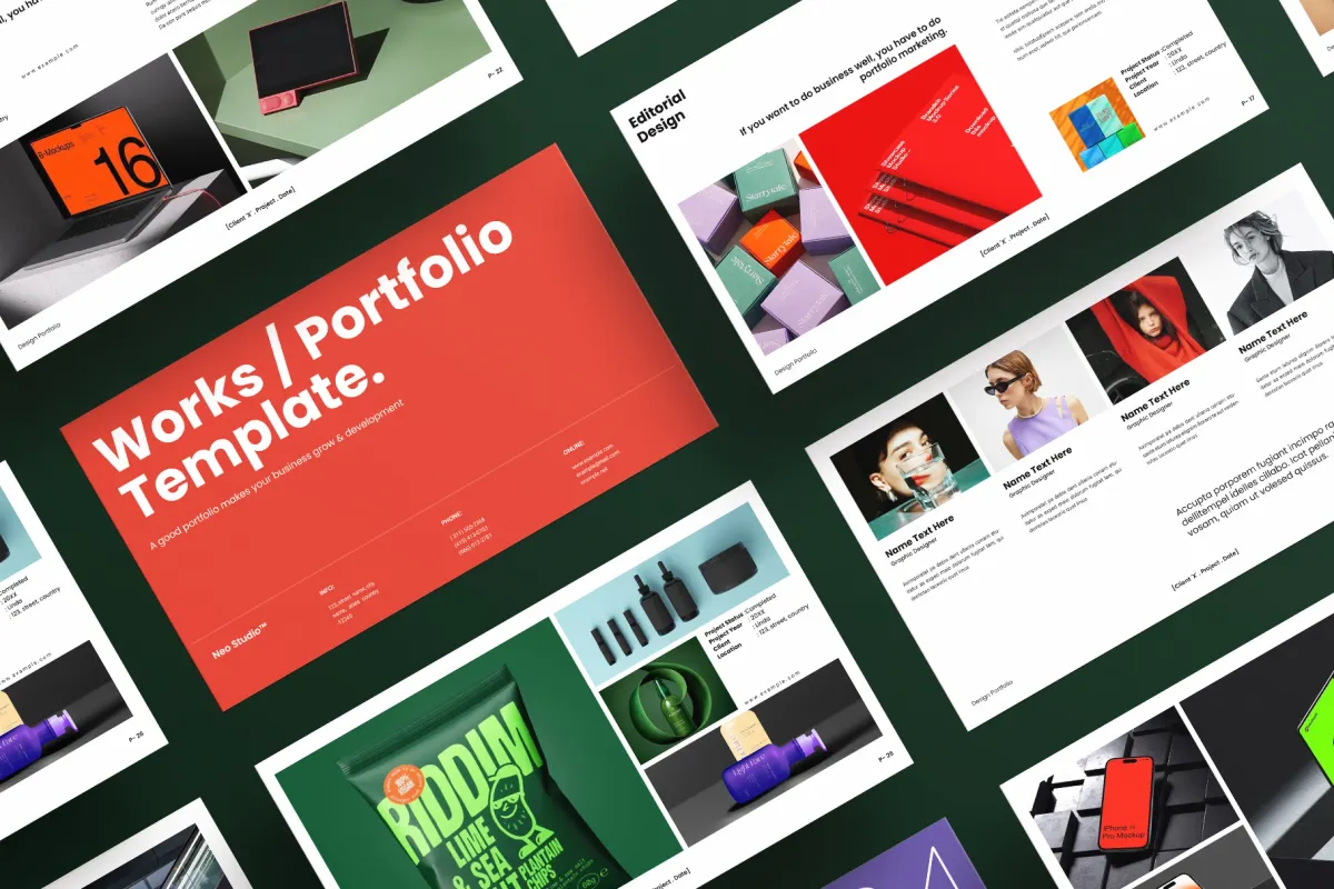 Graphic Design Portfolio Presentation Template