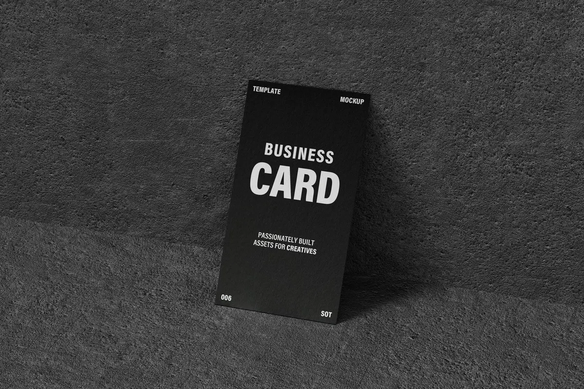 90x50mm Business Card Mockup
