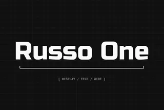 Russo One - 90s Sports Font