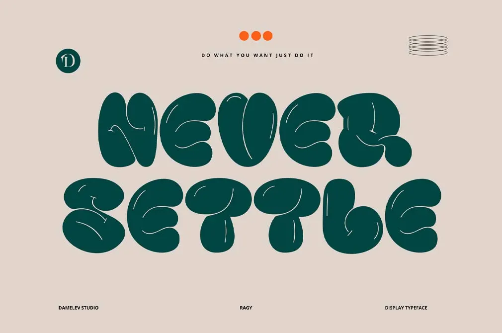 Ragy Bubble Font