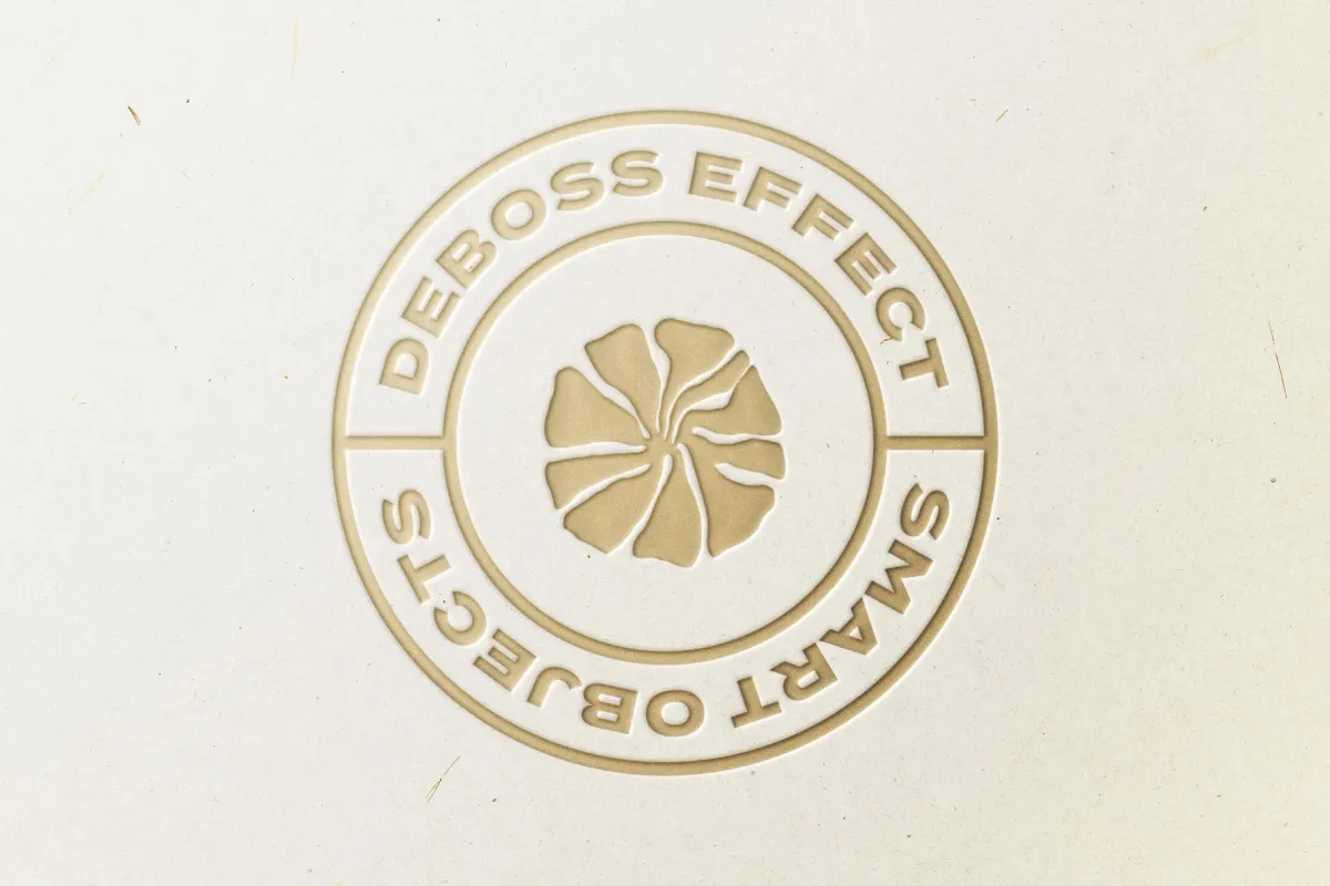 Gold Pressed Logo Mockup