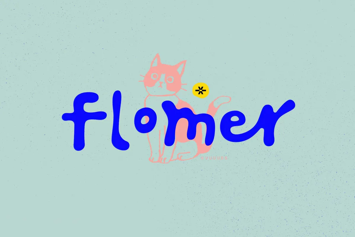 Flomer - Bouncy Display Font