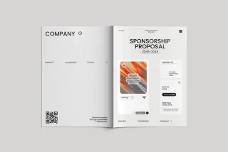 Minimalist Sponsorship Proposal Indesign Template