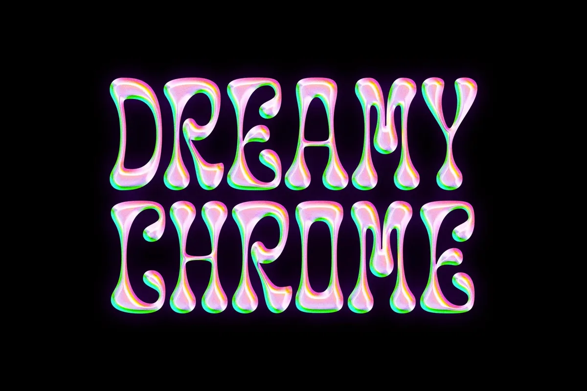 Dreamy Prismatic Chrome Effect