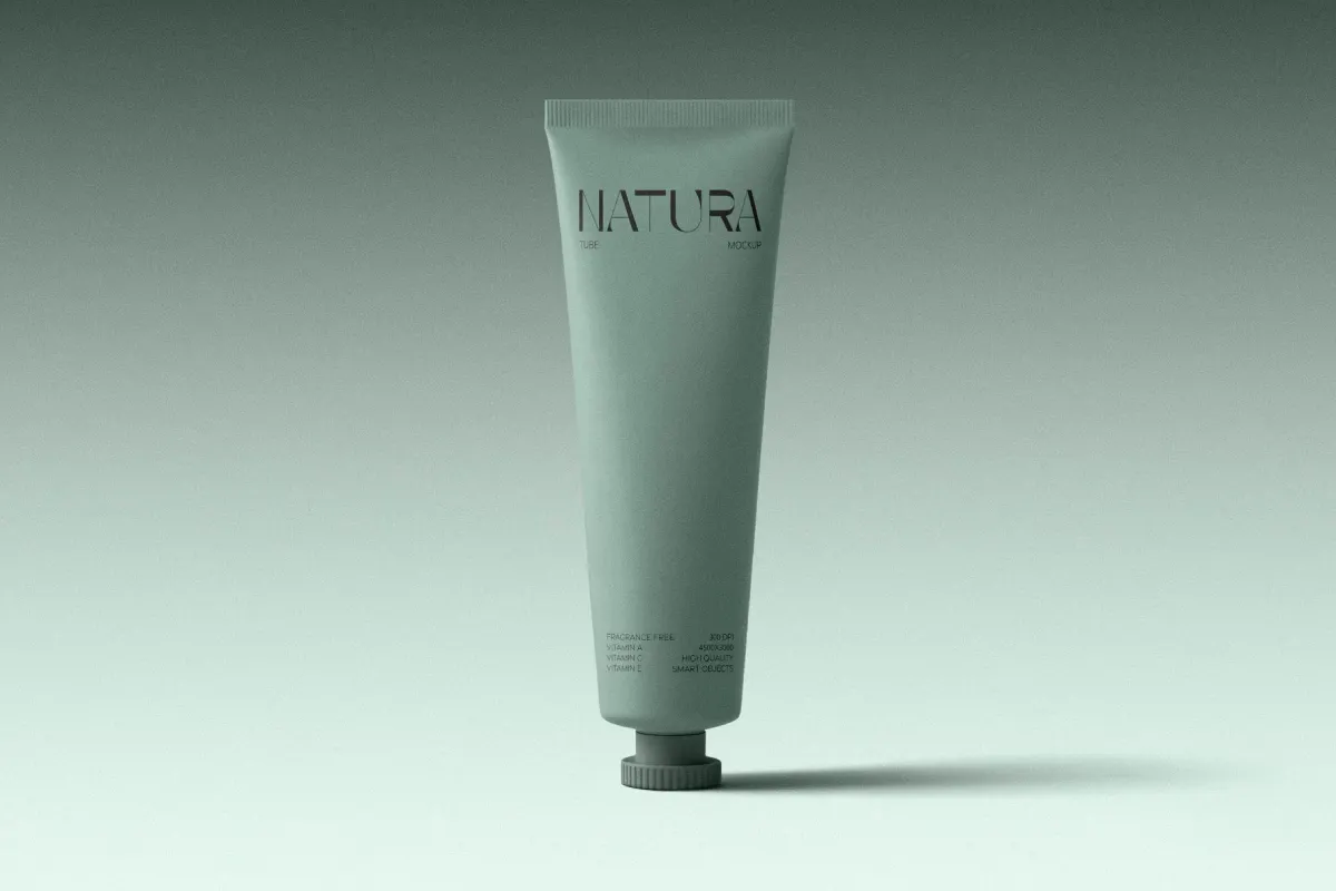 Soft-Touch Cosmetic Tube Mockup