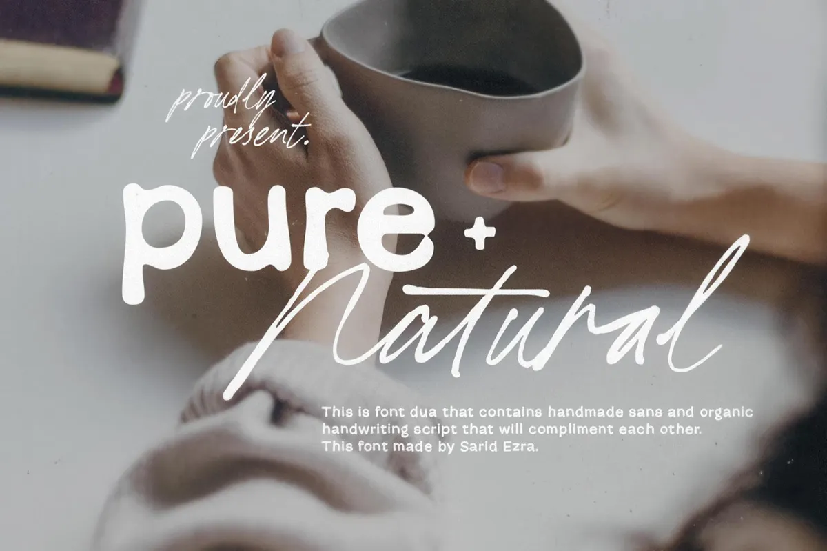 Pure Nature — Organic Font Duo