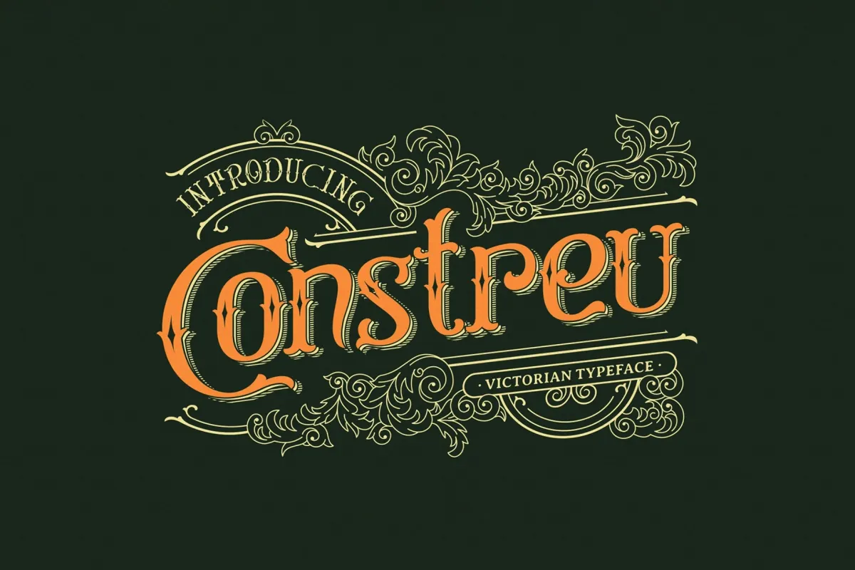 Constreu - Vintage Victorian Font