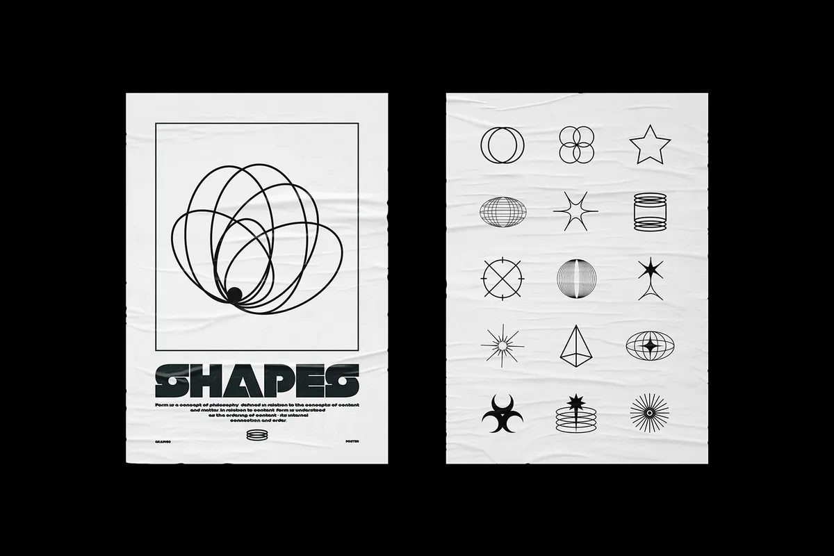 324 Abstract Shapes Set