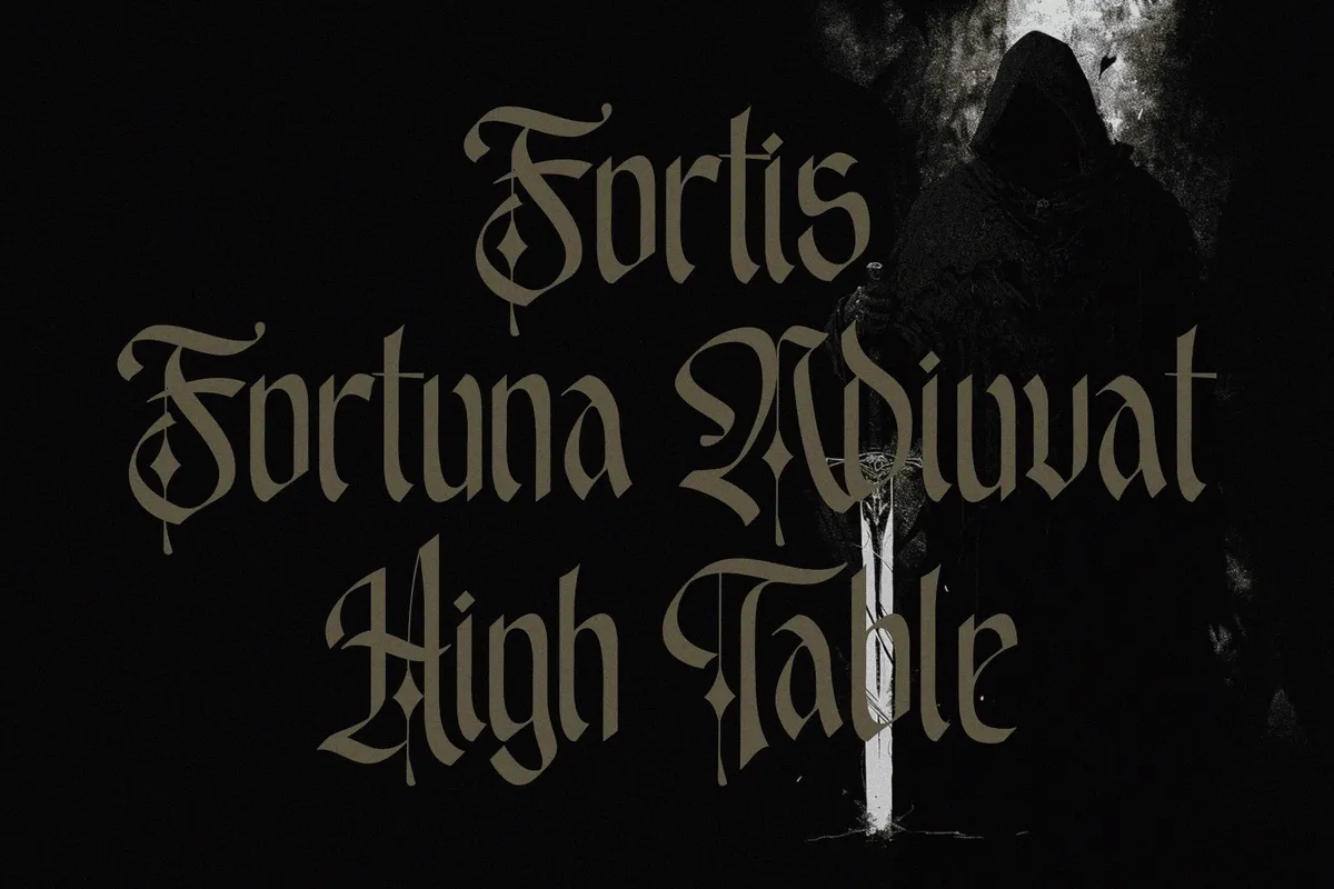 EMXAGE ALDSYB — Modern Medieval Blackletter Font