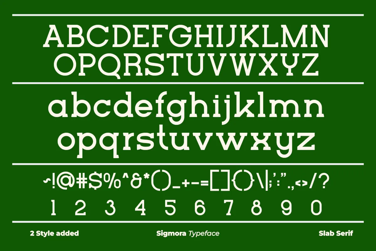 Sigmora - Typewriter Slab Serif Font
