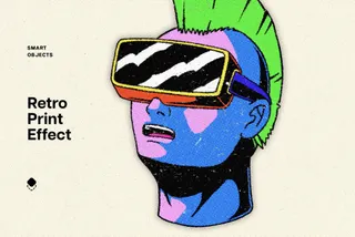 Retro Zine Print Effect