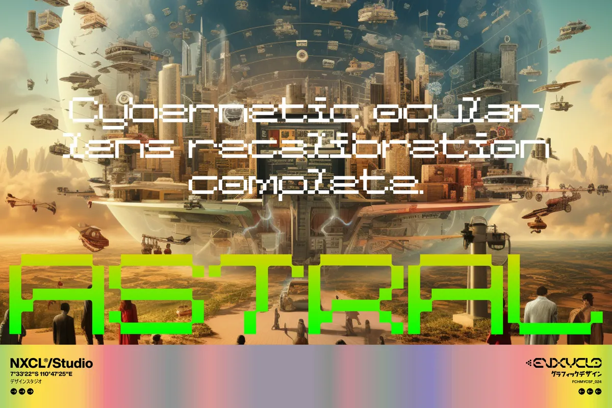 Cosmanex - Futuristic Pixel Font Family