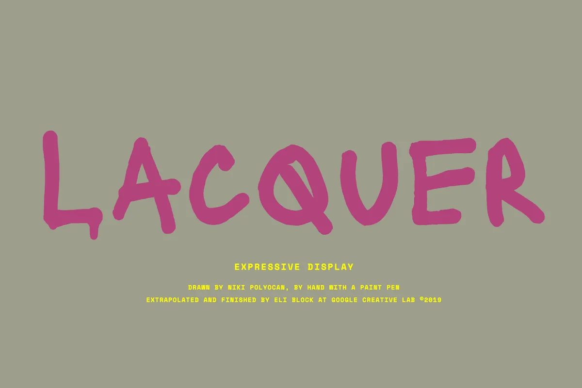 Lacquer - Free Dripping Marker Font