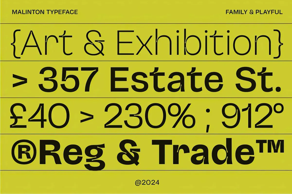 Malinton — Display Sans Font Family