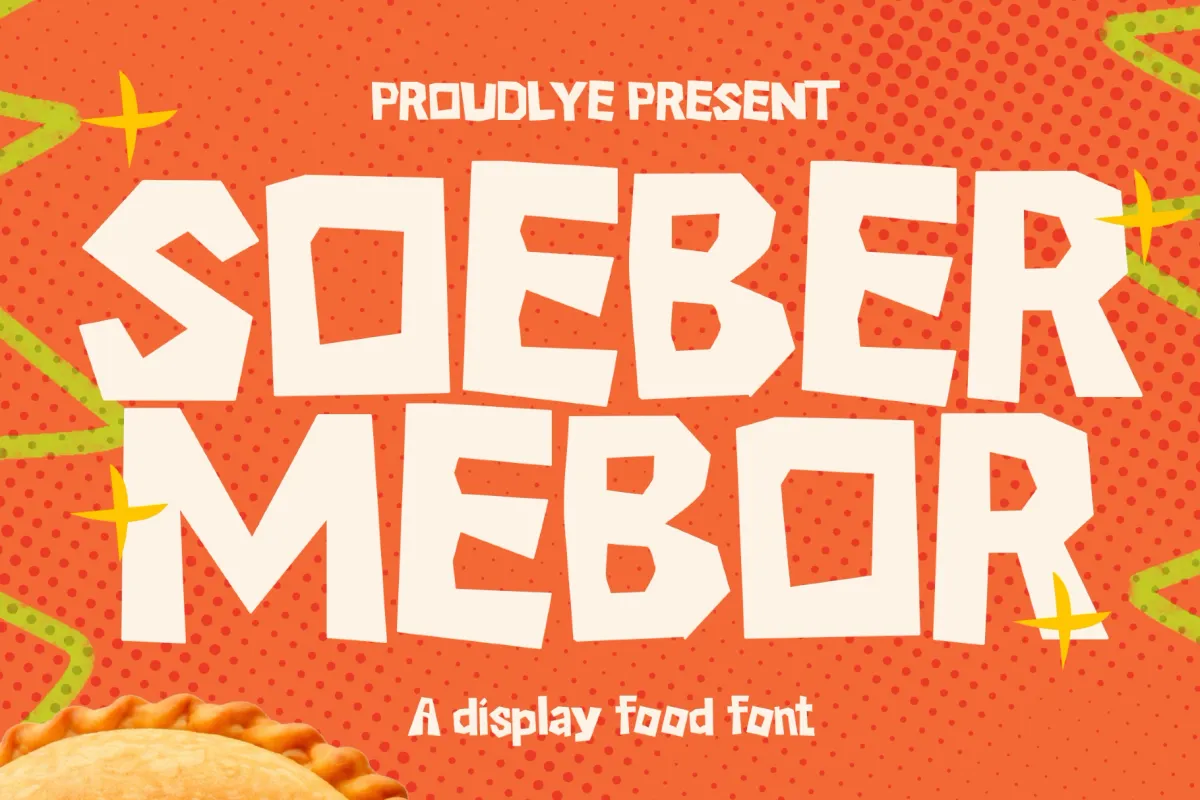 Soeber Mebor - Food Display Font