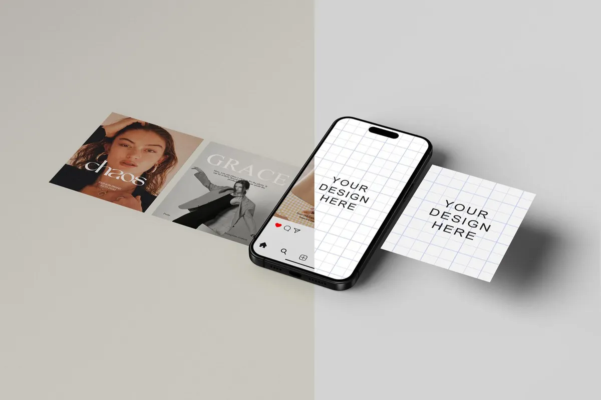 Instagram Social Media Posts Mockup