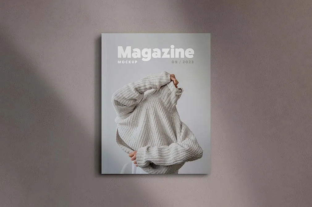 Magazine Mockup US Paper Size
