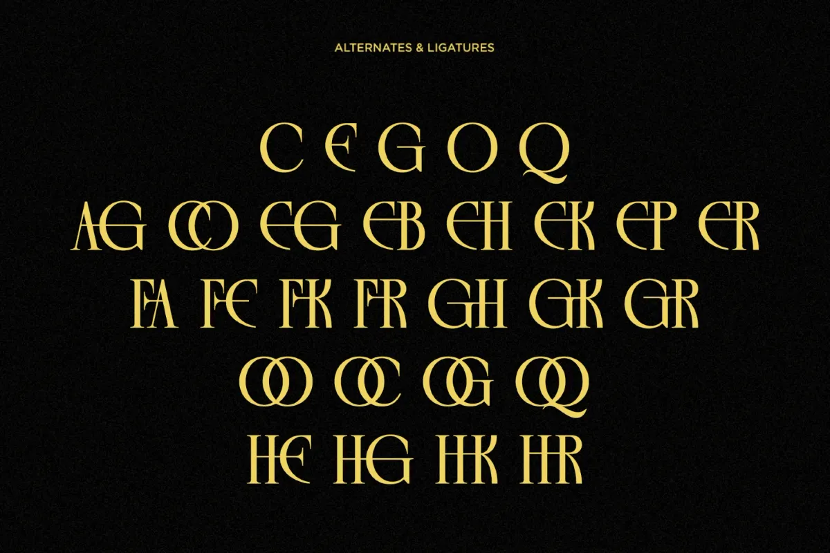 Rekogil - Luxury Ligature Serif Font