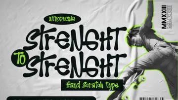 Strenght to Strenght | Hand Scratch Font